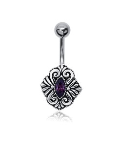 Intricate Designer Belly Button Ring BPBZ-03