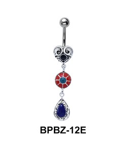 Multiple Design Stone Belly Piercing BPBZ-12E