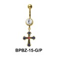 Glamorous Designer Belly Piercing BPBZ-15