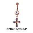 Glamorous Designer Belly Piercing BPBZ-15