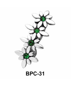 Floral Upper Belly Piercing BPC-31