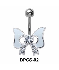 Stone Set Bow Belly Classic Stone BPCS-02