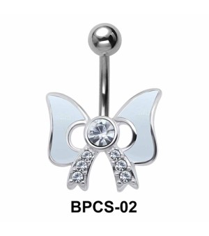 Stone Set Bow Belly Classic Stone BPCS-02