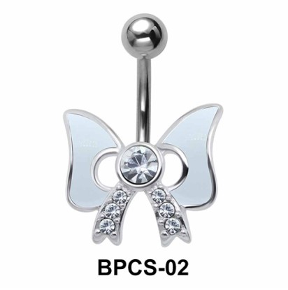 Stone Set Bow Belly Classic Stone BPCS-02