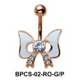 Stone Set Bow Belly Classic Stone BPCS-02