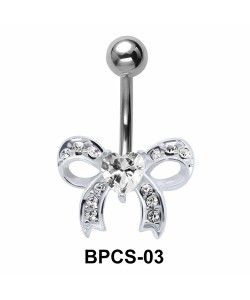 Stone Set Bow Belly Classic Stone BPCS-03