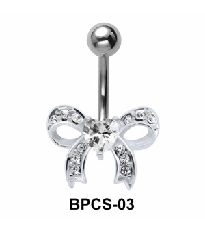 Stone Set Bow Belly Classic Stone BPCS-03