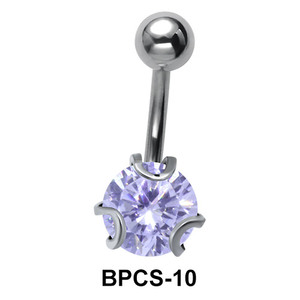 The Fascinating Purple Stone Belly Piercing BPCS-10