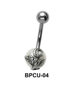 Belly Pearl with Leaves Motif BPCU-04