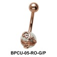  Belly Pearl with Tree Motif BPCU-05