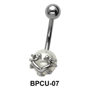 Belly Pearl with Bird Motif BPCU-07
