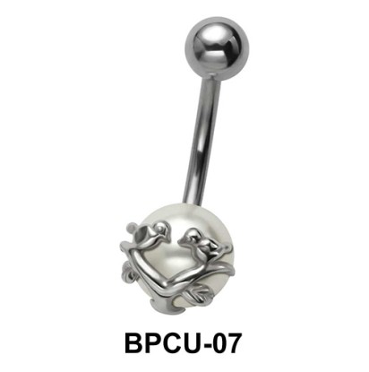 Belly Pearl with Bird Motif BPCU-07