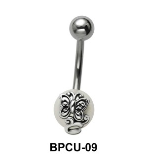 Butterfly Belly Pearl Piercing BPCU-09