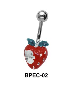 strawberry in Red Belly Piercing BPEC-02