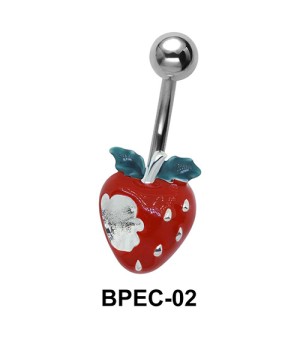 strawberry in Red Belly Piercing BPEC-02