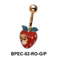 strawberry in Red Belly Piercing BPEC-02
