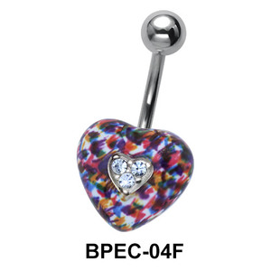 Rainbow Heart Belly Enamel BPEC-04F