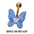 Enamel Butterfly Belly Piercing BPEC-06