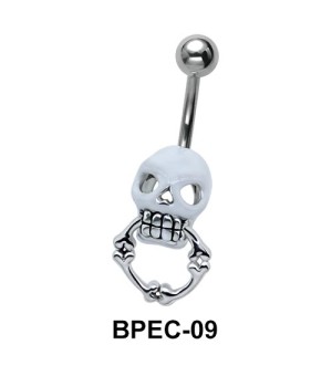 Skull Belly Piercing BPEC-09