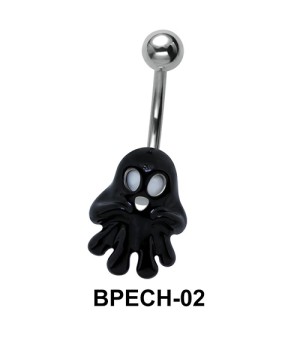 Black Ghost Belly Piercing BPECH-02