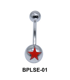 Star Enamel Belly Piercing BPLSE-01