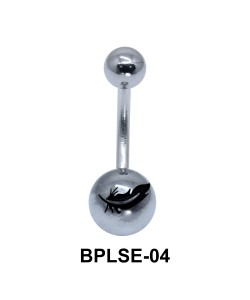 Feather Enamel Belly Piercing BPLSE-04