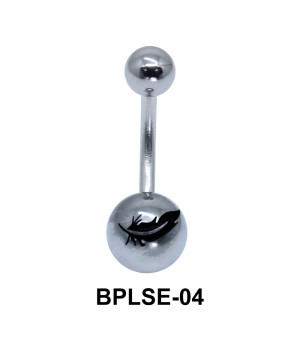 Feather Enamel Belly Piercing BPLSE-04