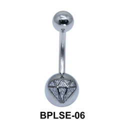 Diamond Enamel Belly Piercing BPLSE-06