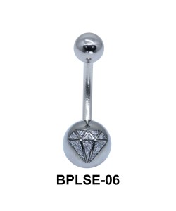 Diamond Enamel Belly Piercing BPLSE-06