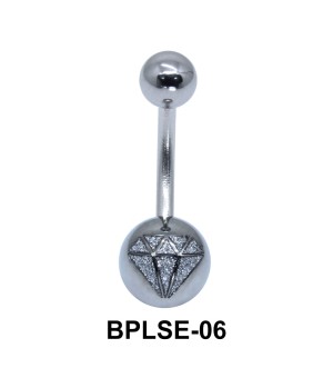 Diamond Enamel Belly Piercing BPLSE-06