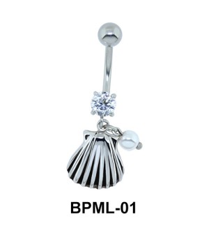 Cool Seashell Shaped Belly Piercing BPML-01