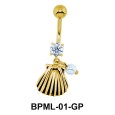 Cool Seashell Shaped Belly Piercing BPML-01