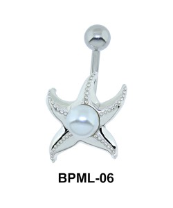 Jelly Fish Pearl Underwater Belly Piercing BPML-06