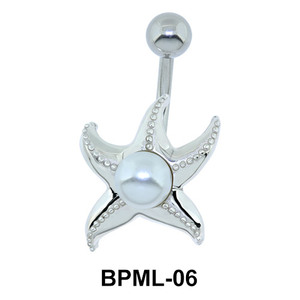 Jelly Fish Pearl Underwater Belly Piercing BPML-06