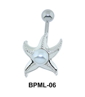 Jelly Fish Pearl Underwater Belly Piercing BPML-06