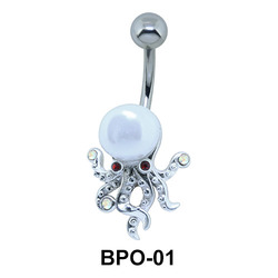 Pearly Octopus Belly Piercing BPO-01