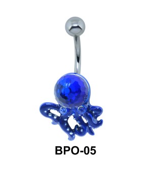 Oceanic Octopus Belly Button Ring BPO-05