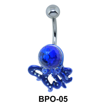 Oceanic Octopus Belly Button Ring BPO-05