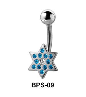 Star Shaped Belly Piercing BPS-09