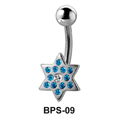 Star Shaped Belly Piercing BPS-09