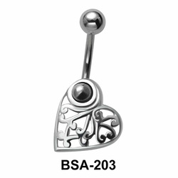 Alluring Belly Piercing Design BSA-203