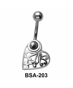 Alluring Belly Piercing Design BSA-203