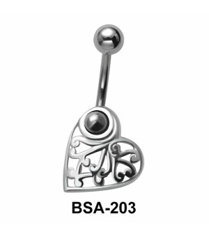 Alluring Belly Piercing Design BSA-203