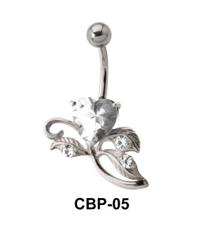 Leafy Design Belly Piercing CBP-05