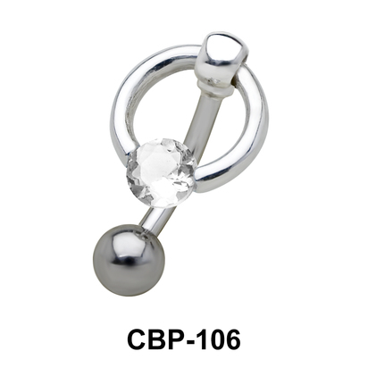 Stone Set Circular Belly Piercing CBP-106