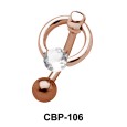 Stone Set Circular Belly Piercing CBP-106