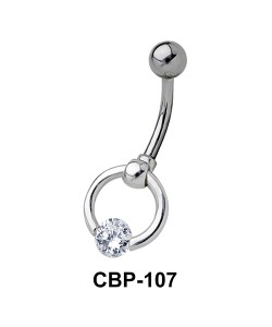 Stone Circular Ring Belly Piercing CBP-107