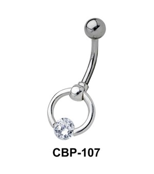 Stone Circular Ring Belly Piercing CBP-107