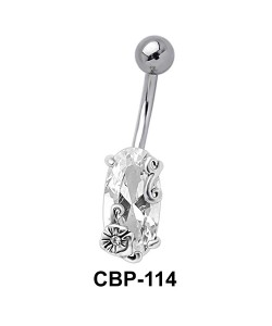 Big CZ Set Belly Crystal CBP-114