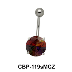 Multi Color CZ Belly Piercing CBP-119sMCZ